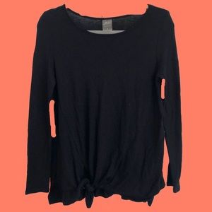 Zx Platinum Long Sleeve Black Sweater Sz S